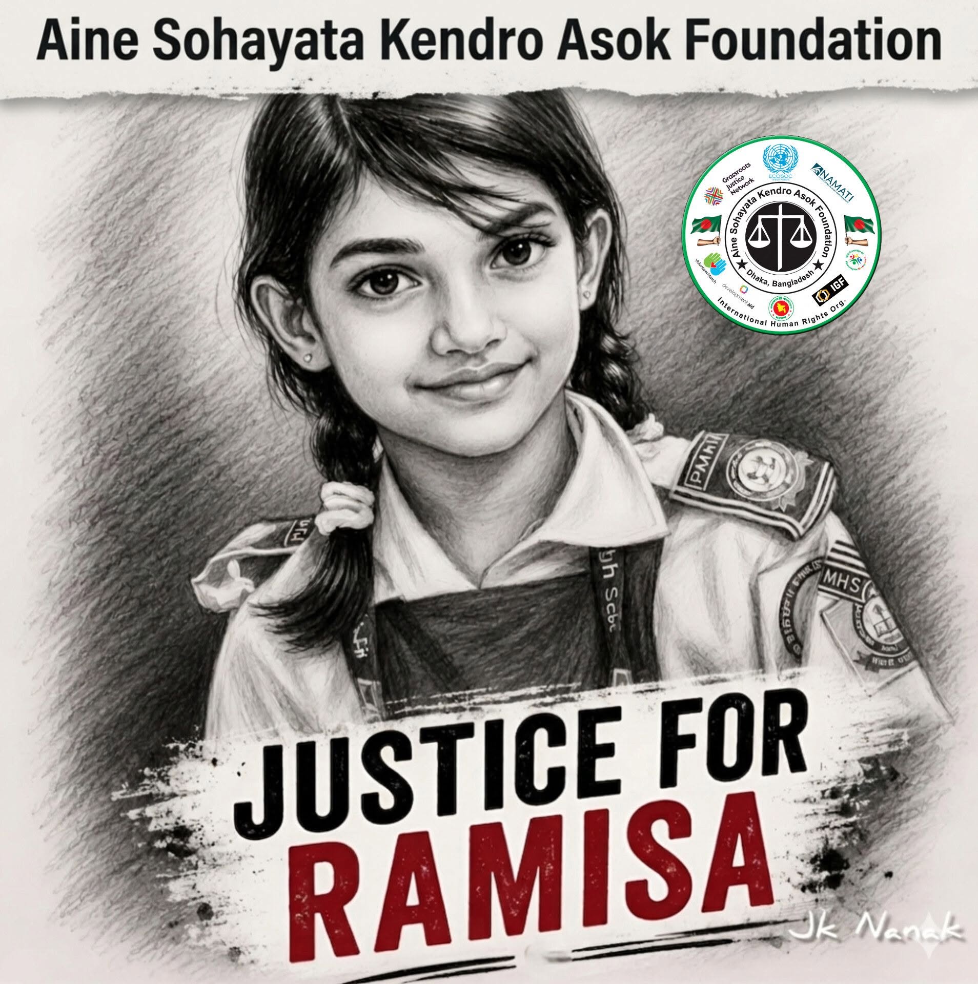 Strongly condemn the horrific and brutal murder of child Ramisa and demand the speedy execution of the culprits